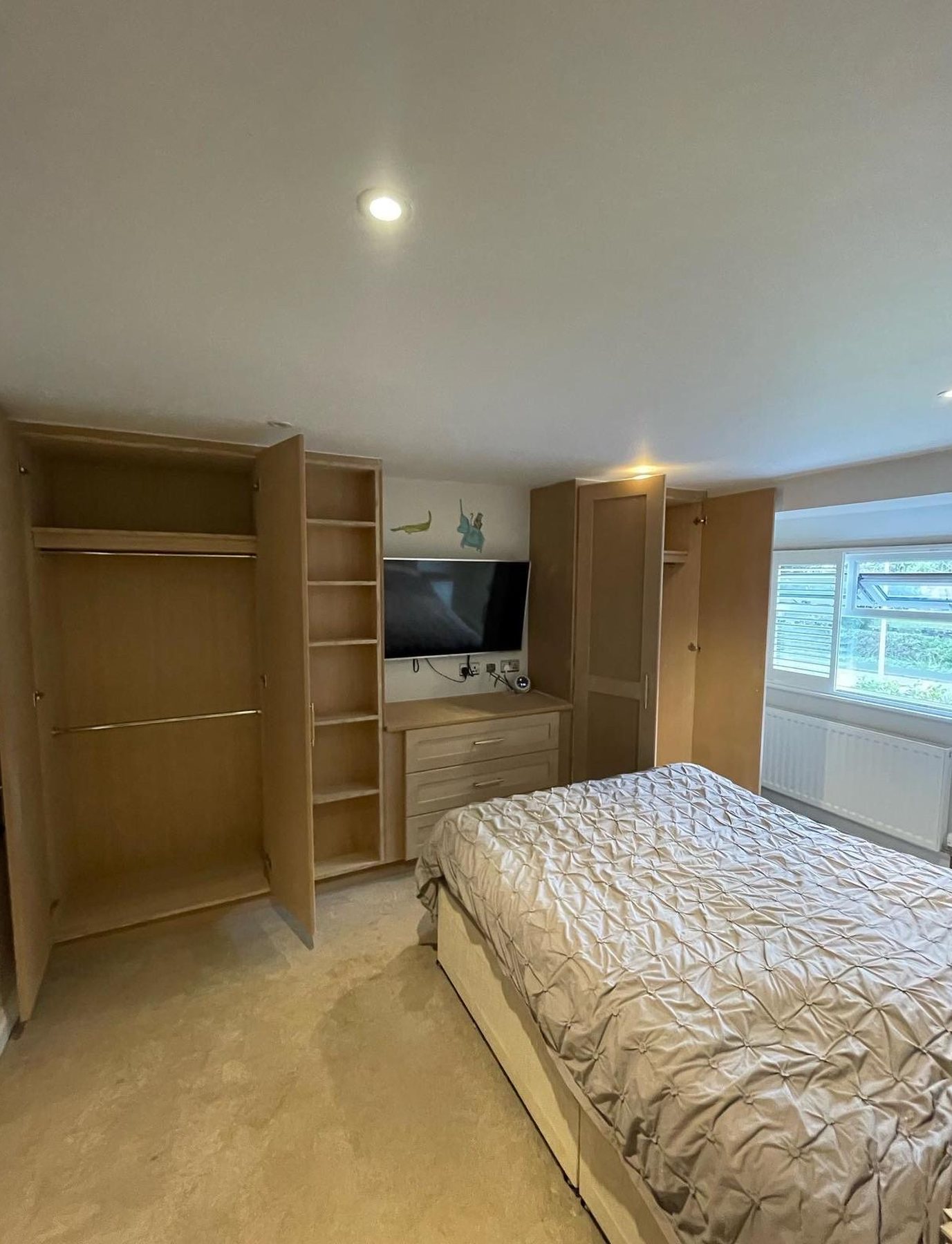 Full bedroom renovation with bespoke fitted joinery